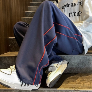 K280-P38日系宽松型直筒拖地长裤图片