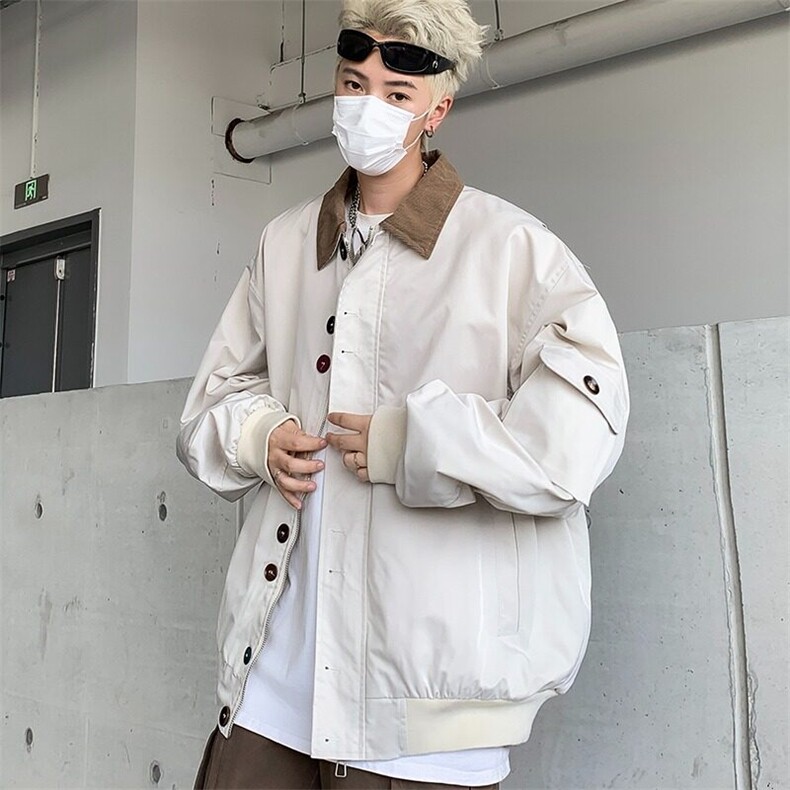 夹克外套春季男2025新款宽松百搭设计感小众休闲上衣潮W6034-P62,男装夹克,星座412-2