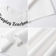 夏季重磅短袖T恤印花潮牌宽松t恤半袖上衣男女XT63098-TP1839，男装T恤，电商A102