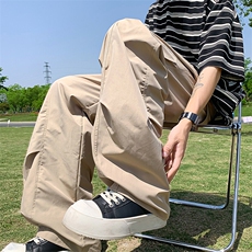 美式速干透气打褶伞兵冲锋裤工装直筒薄款休闲裤25XK67152特批35，男装休闲裤，电商A042