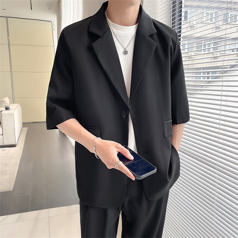 夏季五分小西服男潮流时尚小西装男女可穿得物品质XF003-P70,男装西服,星座210-1