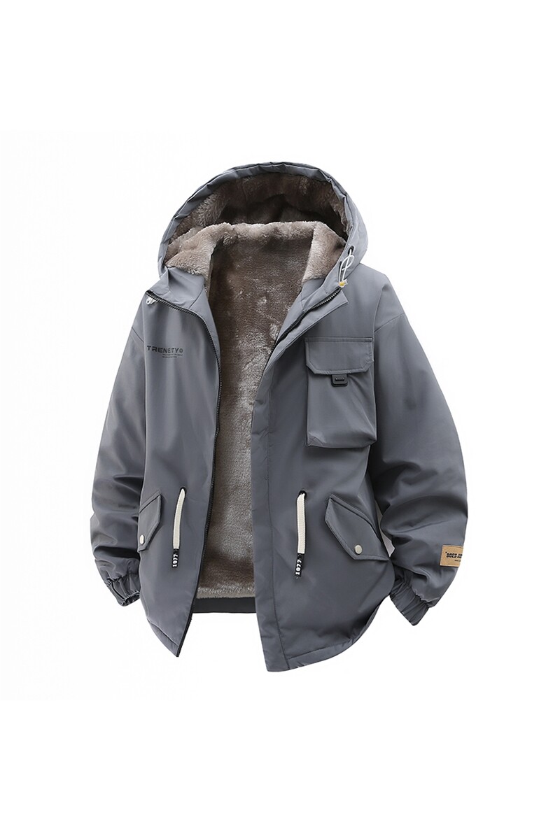立体冬季外套加绒加厚潮牌夹克连帽宽松保暖派克服A436-D201-P80,男装夹克,电商A436