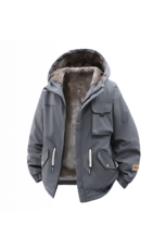 立体冬季外套加绒加厚潮牌夹克连帽宽松保暖派克服A436-D201-P80，男装夹克，电商A436