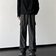 美式高街宽松直筒休闲裤春季潮牌机能冲锋工装裤男士K7654-P34，男装休闲裤，星座512-3