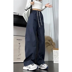 秋冬季拼接休闲冲锋裤潮牌cleanfit美式宽松大码加绒弯刀工装裤子，男装工装外套，四季星座505