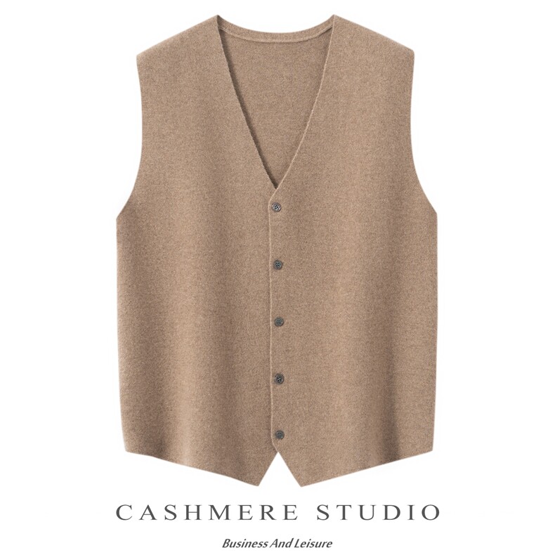 2025百搭时尚简约无袖马甲，男装羊绒套衫，绒誉暖羊绒