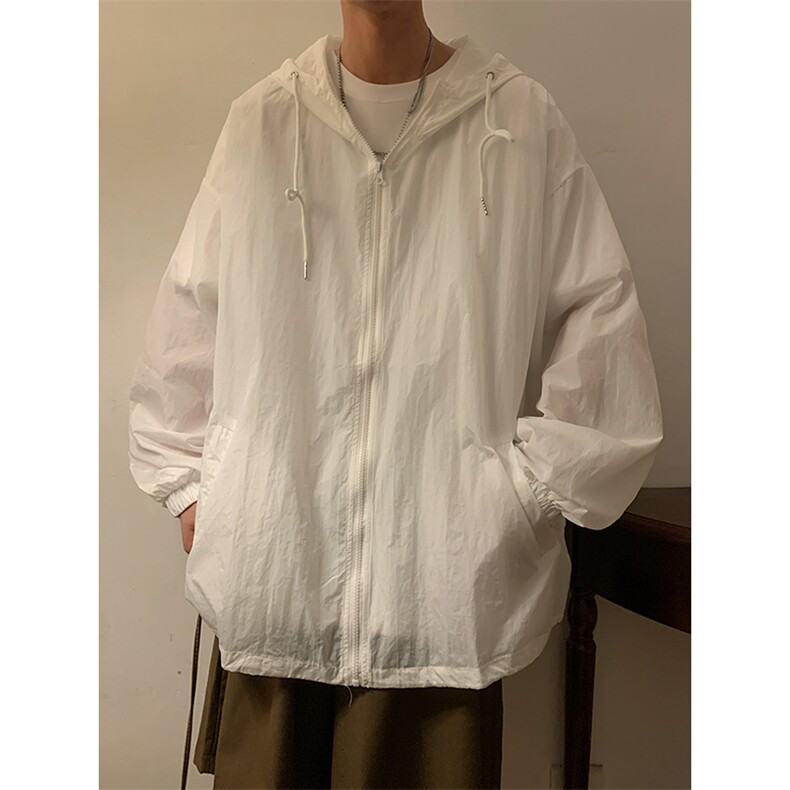 F3043/P40夏季青春防晒衣连帽纯色薄款外套夹克男装防晒服防晒衫图片