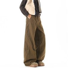 【现货】XZ612-K5112-特P49美式复古立体裁剪水洗工装裤阔腿裤，男装工装外套，星座612