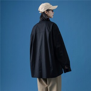 中性风春夏口红印花长袖衬衫青少年潮流休闲衬衣CS20P45,男装衬衫,电商C323