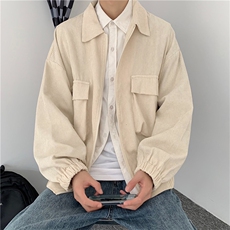 秋冬新款港风男纯色工装休闲夹克灯芯绒外套A161-2-JK3121-P58，男装夹克，电商A161-2