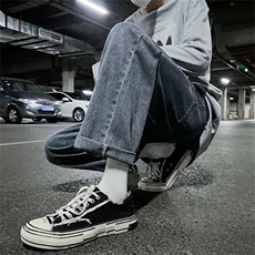 现货1万件主推！宽松直筒阔腿纯色牛仔裤A080-9231-P30，男装牛仔裤，电商A080