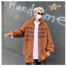 B317P62秋冬男生宽松休闲开衫毛衣外套日系休闲男，男装针织衫/毛衣，星座512-6