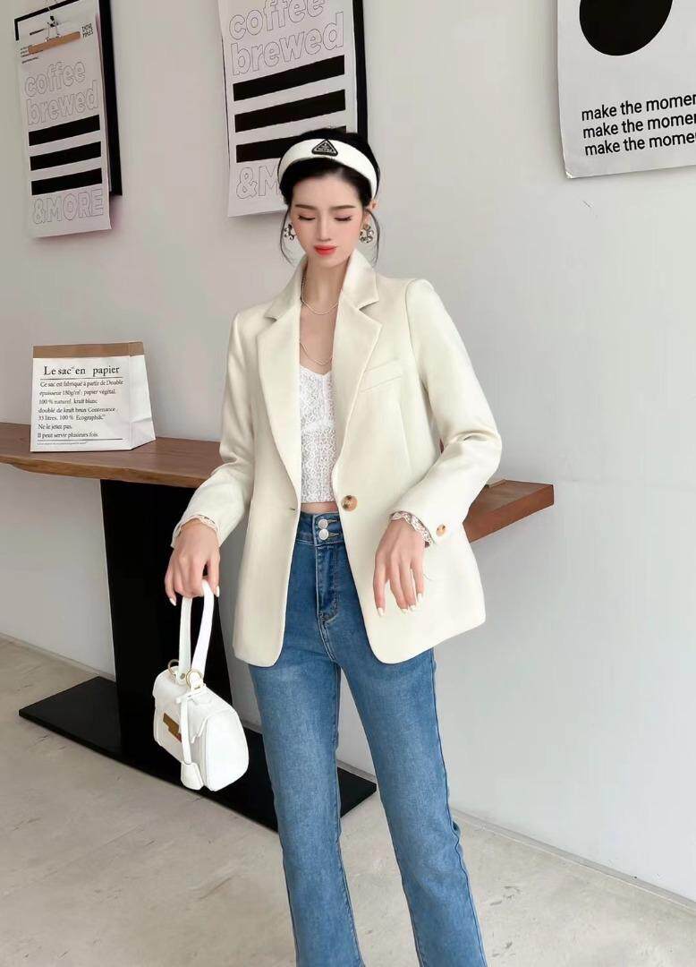 现货春装西装外套，女装西装，圣姿源