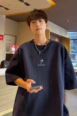 230g重磅纯棉!夏季短袖t恤男半袖男NT190-特P19控38，男装T恤，电商B367