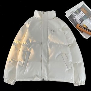 pu皮棉服男2025冬季新款立领面包服潮牌加厚棉衣棉袄夹克外套图片