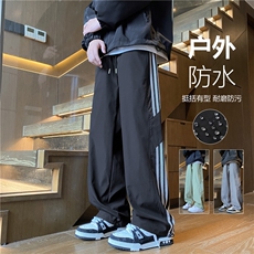 2025秋季新款机能防水户外条纹宽松冲锋裤B315-K24315-特p35控68，男装休闲裤，电商B315