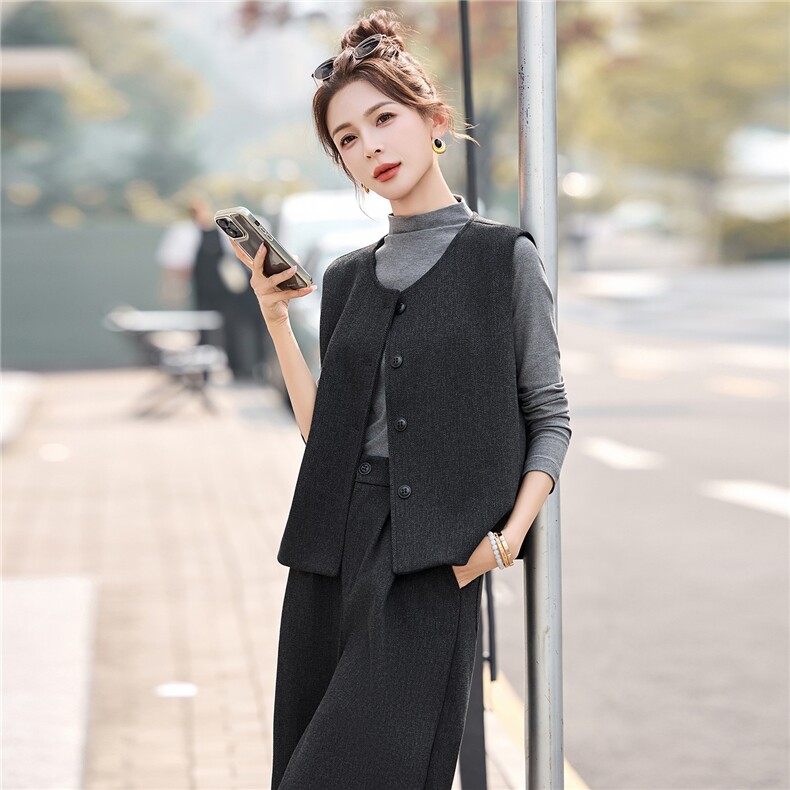 2026春季新款简约时尚休闲四件套裤套装,女装套装/套裙,美沁