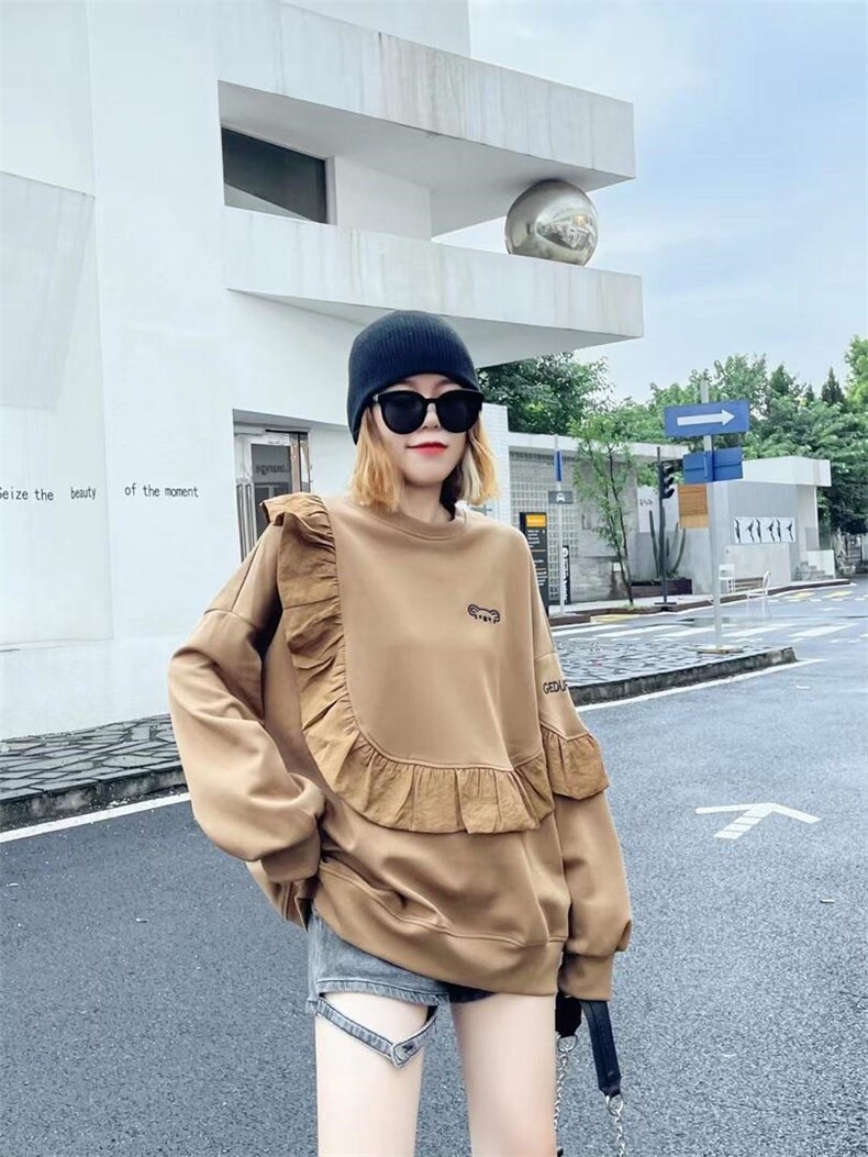 卫衣韩版卫衣，女装卫衣/绒衫，HKK