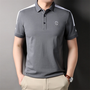 夏季Polo衫纯棉商务休闲男装短袖t恤宽松翻领半袖体恤HP88312-P60图片