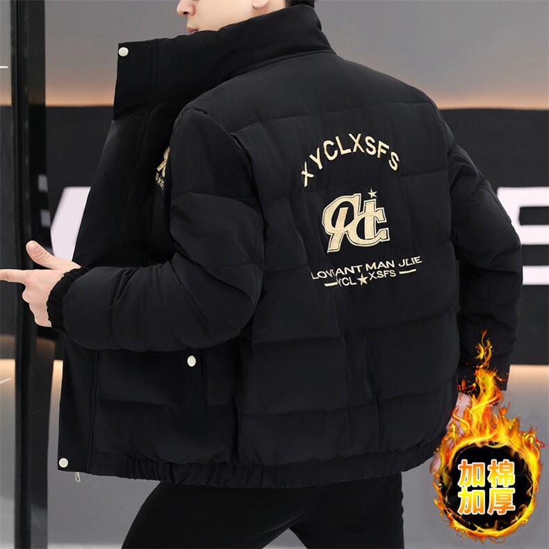 1018-MY929-P80新款立领棉衣男韩版休闲痞帅个性棉服冬装保暖外套图片