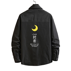 CS15047-P38加绒款-P48长袖衬衫男士大码宽松衬衣男寸衫砖墙，男装衬衫，电商A040A