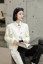 金纺毛感斜纹面料，其它，他她迷