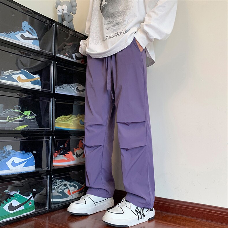 KP811P45美式速干伞兵裤潮流休闲裤男宽松直筒拖地裤束脚裤卫裤，男装休闲裤，星座1204-3