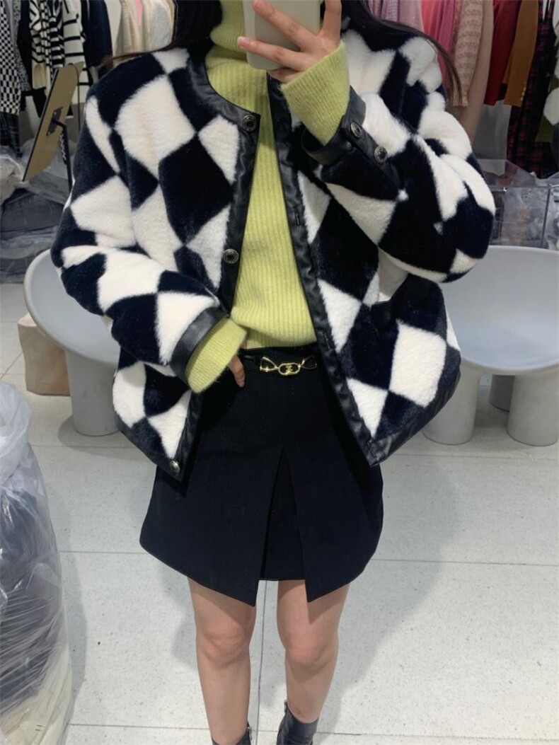 菱格服，女装棉衣/棉服，HE