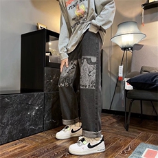 牛仔裤男宽松直筒裤K7011P40，男装牛仔裤，星座1116-2