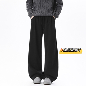 B336-DK333-P45加绒P55加厚加绒新款卫裤运动裤图片