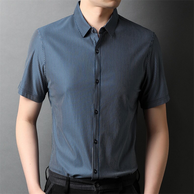 F5292A钱塘2020-1夏季40针高端男士精品算秀衬衫主推P100图片