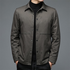 DW21150冬季男士羽绒服纯棉外套男装翻领修身白鸭绒P329图片