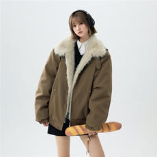 CLEANFIT座山雕棉服美式高街设计感重磅翻领外套A170-M902-TP108，男装棉衣，电商A170