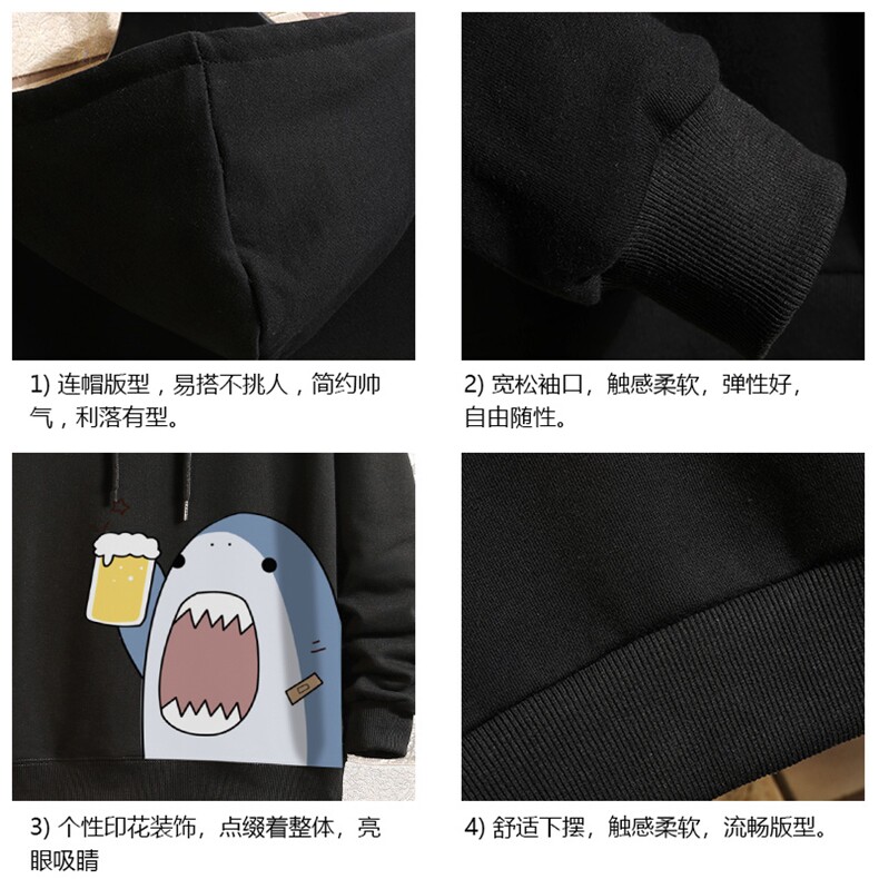 WY2137-P35加绒款-P40纯连帽卫衣男大码运动帽衫宽松薄砖墙,男装卫衣,电商A040A