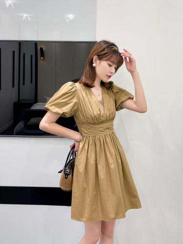 夏季新款韩版简约连衣裙，女装连衣裙，芷炫