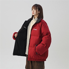 XZ230-1MY50中性风简约百搭轻奢满天星双面穿休闲面包服P128控158，鞋类箱包手腕包，星座230-1