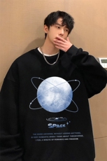 圆领卫衣男大码加厚长袖t恤男2023春S6241-P28，男装卫衣，电商A040