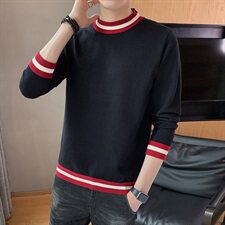 2021秋冬季男士毛衣宽松韩版潮流休闲款打底针织衫DF118T，男装针织衫/毛衣，电商A102