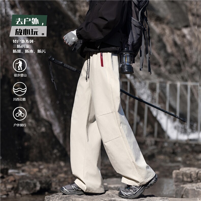 26新款户外机能三防裤线设计百搭冲锋裤B315-K26065-特p35控78,男装休闲裤,电商B315