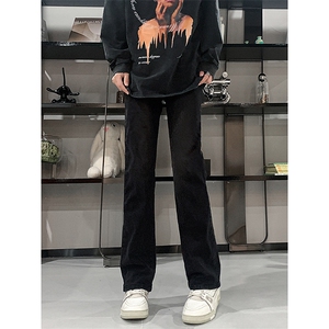 主推货足 渐变修身大码直筒微喇毛边牛仔裤K860-K861-K866-P50图片