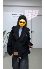 视频截图慎用!图片只做展示大货已到美式大V领连帽卫衣WY78069P68，男装卫衣，星座226-2