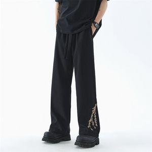 量大优 供视频 冰丝风刺绣长裤 CK28 m-5XL 特P35图片