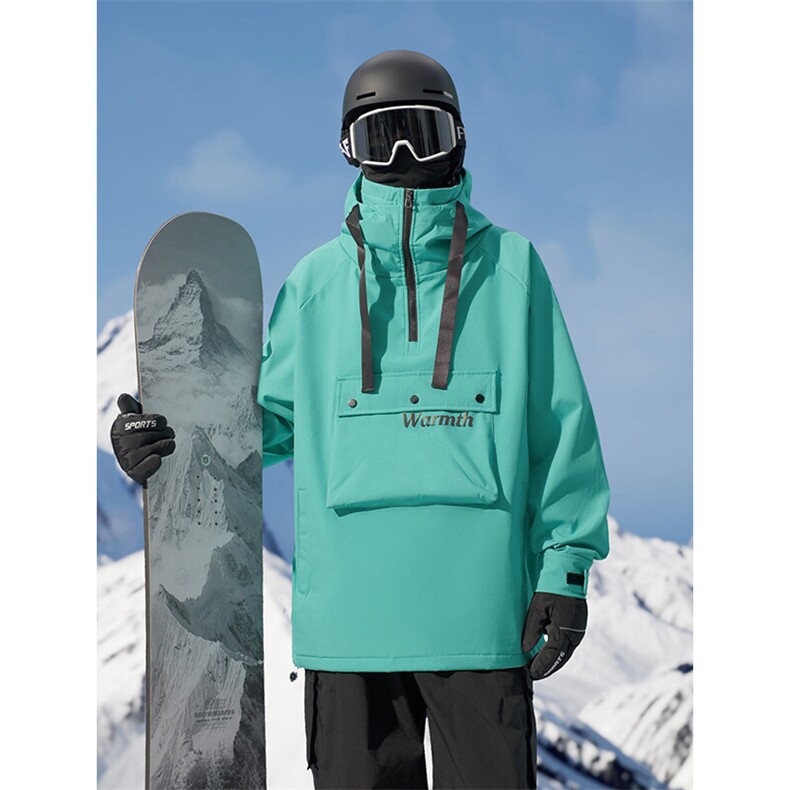 冬季户外运动双板滑雪服男女加厚银狐绒大码防水防风外套M25-P175,男装棉衣,电商A001-1