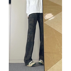 【有货】N47CC-特P46 美式迷彩牛仔裤男直筒工装裤子图片