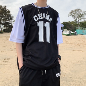 男潮流休闲套装篮球服运动套装YT27P35图片