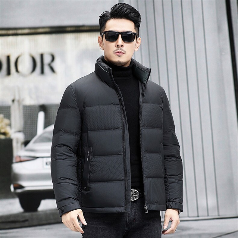 M9088-5钱塘2020-3新款简约冬季厚款时尚休闲中年男士羽绒服P200,男装羽绒服,钱塘207-3