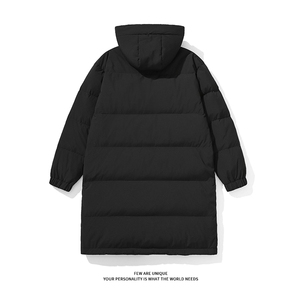 【】D5186-TP225 308 长款羽绒服90白鸭绒可二开外套男图片