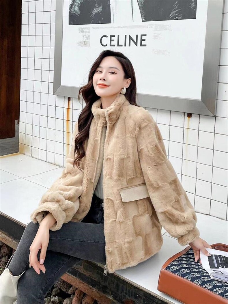 【冬季新款】貂绒贵妃貂皮毛一体韩系休闲，其它，笑思源