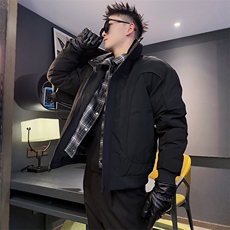 AY123/P138控178冬季社会小伙百搭保暖假两件立领百搭棉服男紫首，男装棉衣，星座305B-1