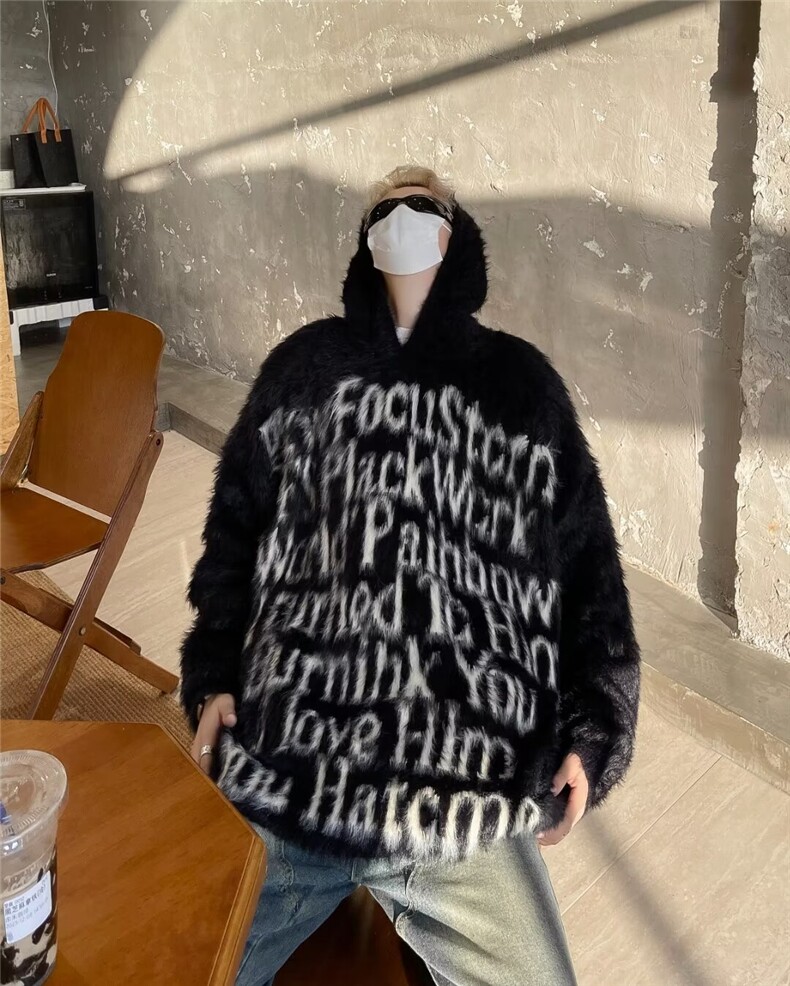 美式连帽毛衣男慵懒风休闲针织衫M9195P65,男装针织衫/毛衣,星座1116-2